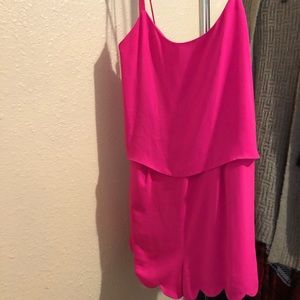Hot pink romper